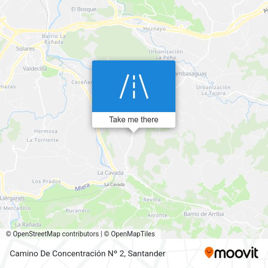 Camino De Concentración Nº 2 map