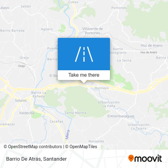 Barrio De Atrás map
