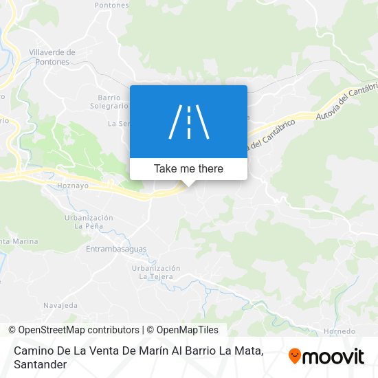 Camino De La Venta De Marín Al Barrio La Mata map