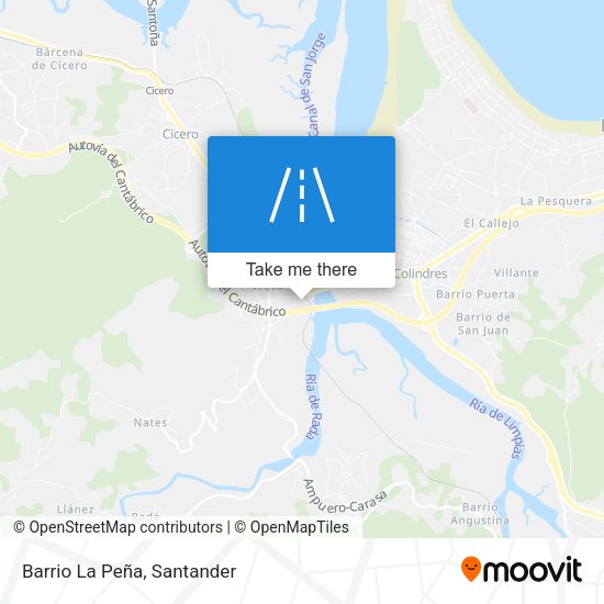Barrio La Peña map