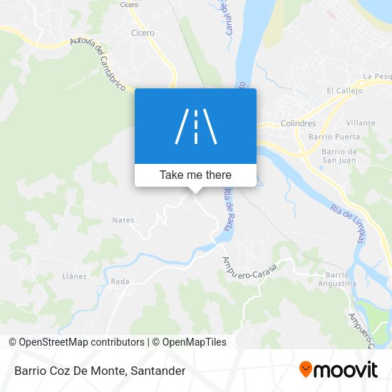Barrio Coz De Monte map