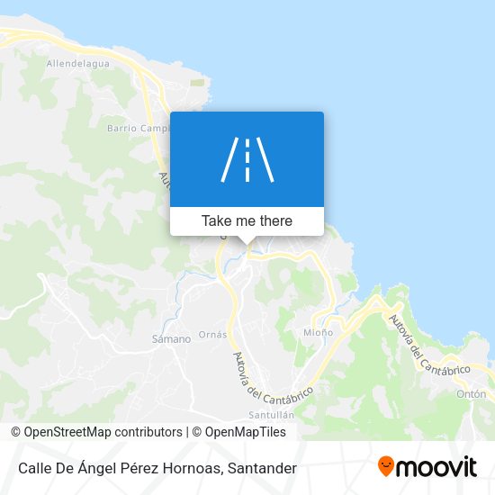 Calle De Ángel Pérez Hornoas map