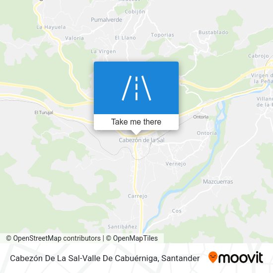 Cabezón De La Sal-Valle De Cabuérniga map