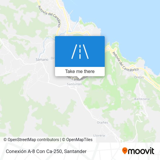 Conexión A-8 Con Ca-250 map