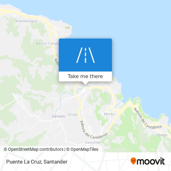 Puente La Cruz map