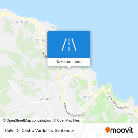 Calle De Castro Vardulies map