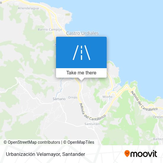 Urbanización Velamayor map