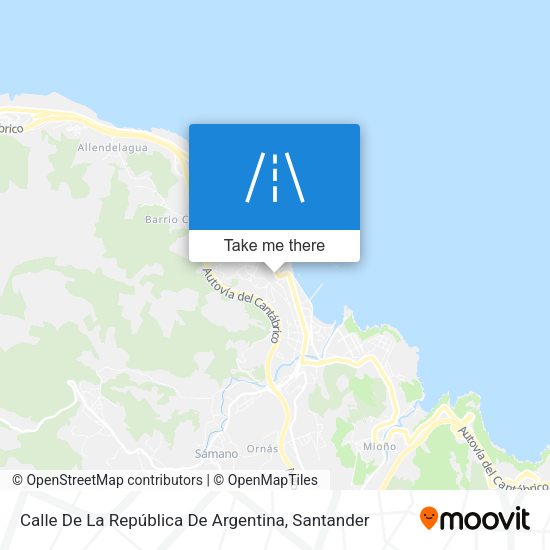 Calle De La República De Argentina map