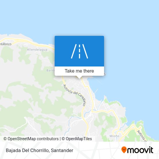 Bajada Del Chorrillo map