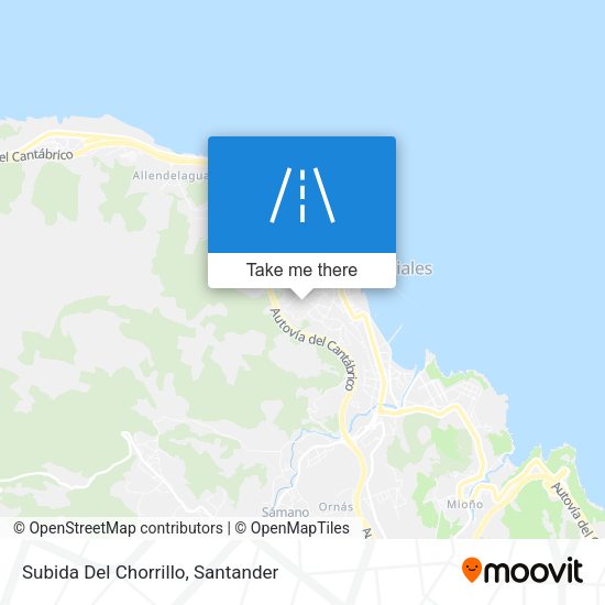 Subida Del Chorrillo map
