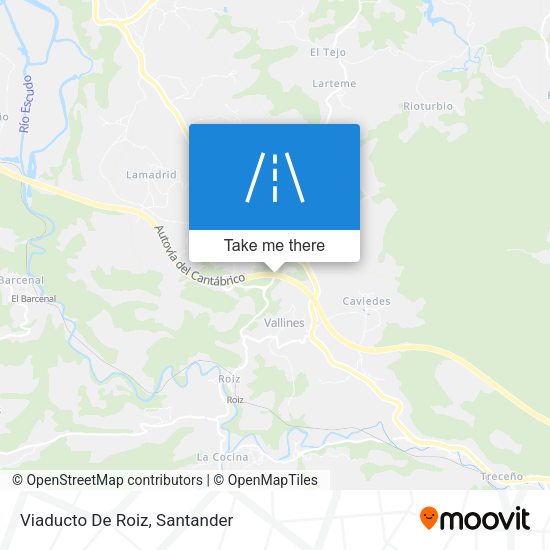 Viaducto De Roiz map