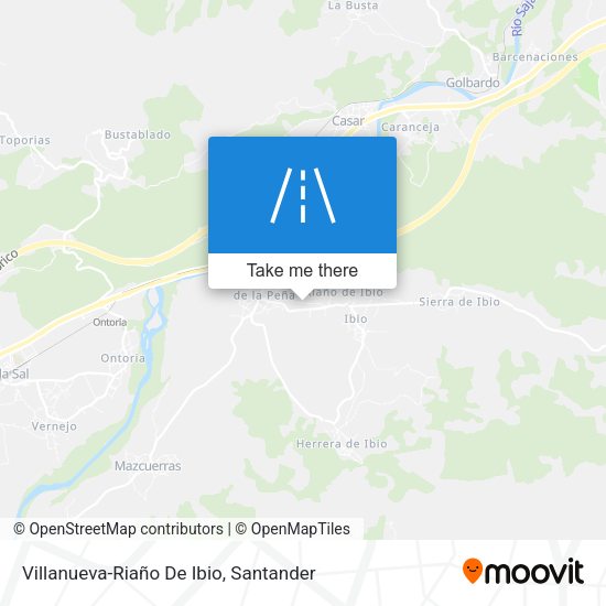 Villanueva-Riaño De Ibio map