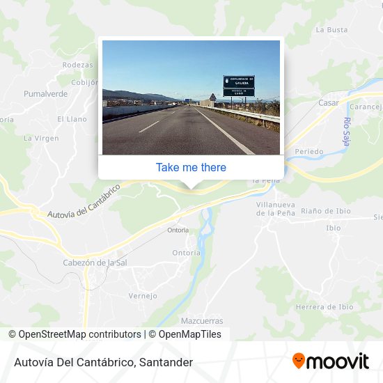 Autovía Del Cantábrico map
