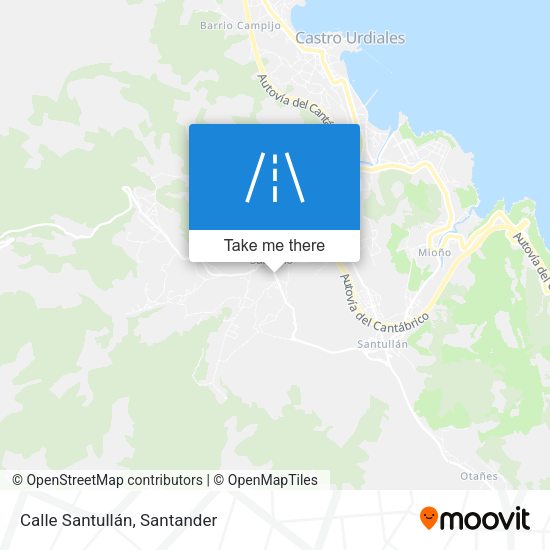 Calle Santullán map
