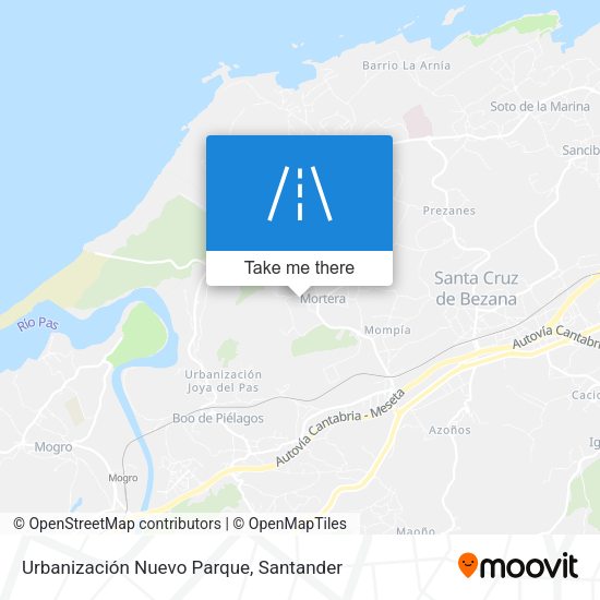 Urbanización Nuevo Parque map