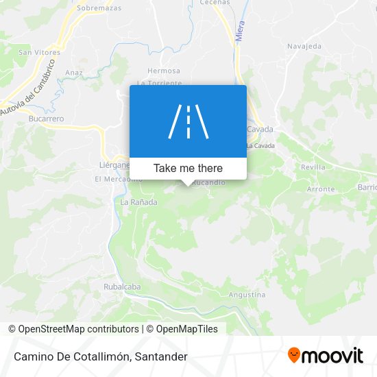Camino De Cotallimón map
