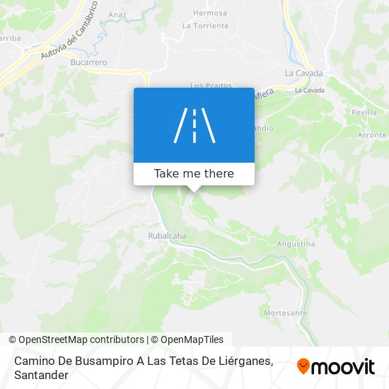Camino De Busampiro A Las Tetas De Liérganes map