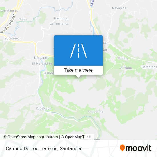 Camino De Los Terreros map