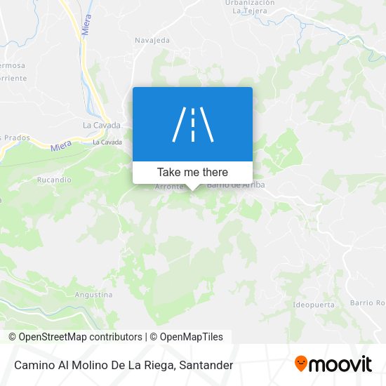 Camino Al Molino De La Riega map