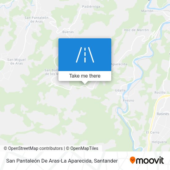 San Pantaleón De Aras-La Aparecida map