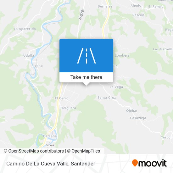 Camino De La Cueva Valle map
