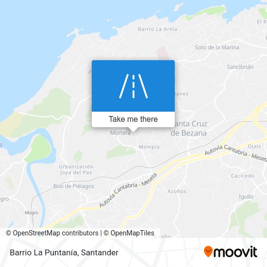 Barrio La Puntanía map