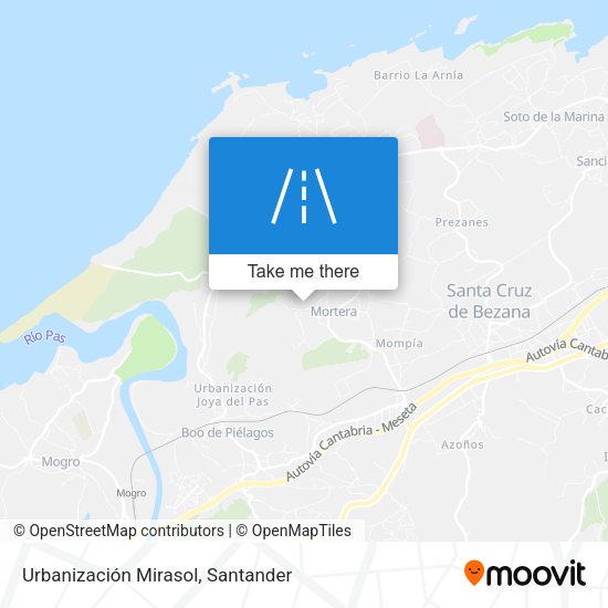 Urbanización Mirasol map