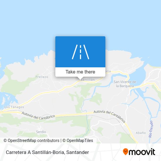 Carretera A Santillán-Boria map