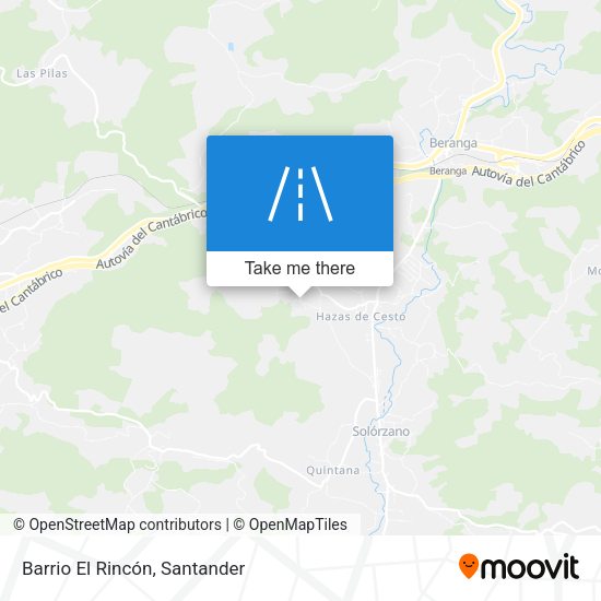Barrio El Rincón map