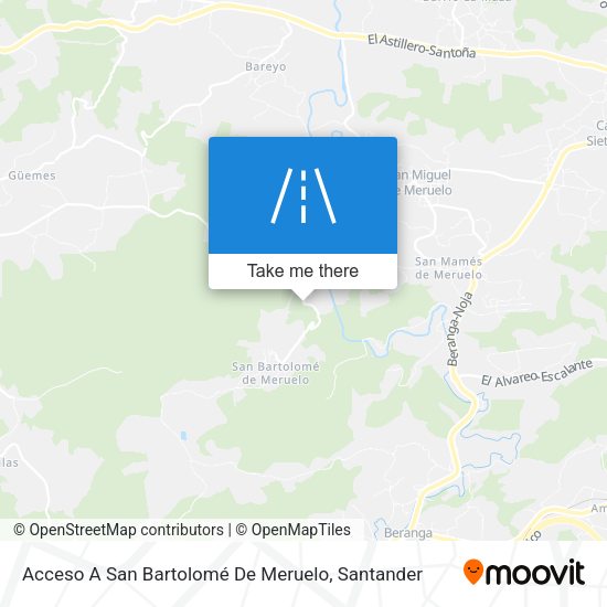 Acceso A San Bartolomé De Meruelo map