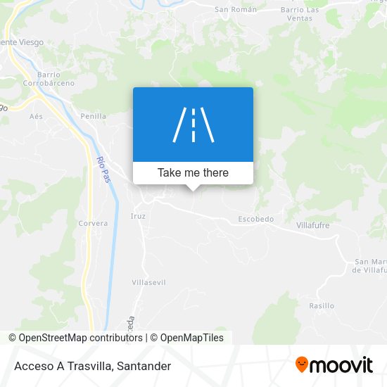 Acceso A Trasvilla map