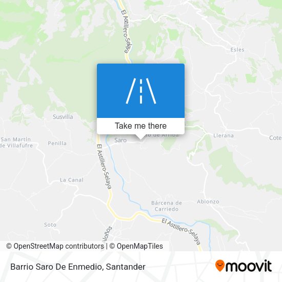 Barrio Saro De Enmedio map