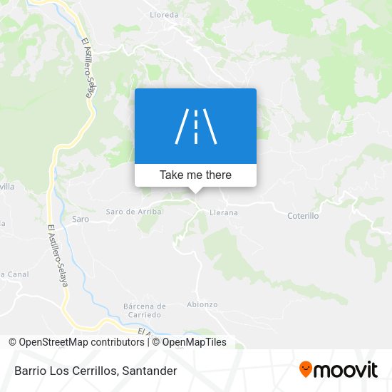 Barrio Los Cerrillos map