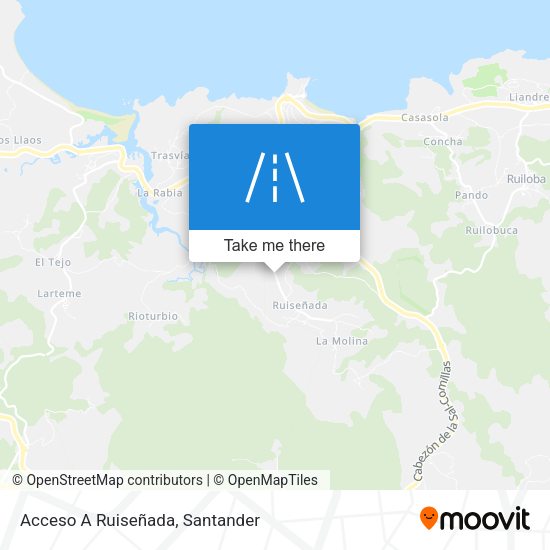 Acceso A Ruiseñada map