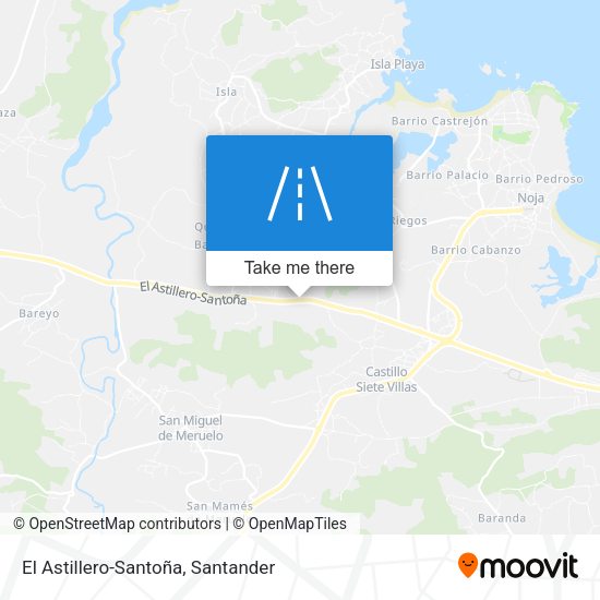 El Astillero-Santoña map