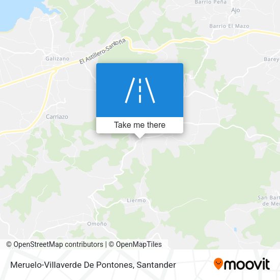 Meruelo-Villaverde De Pontones map