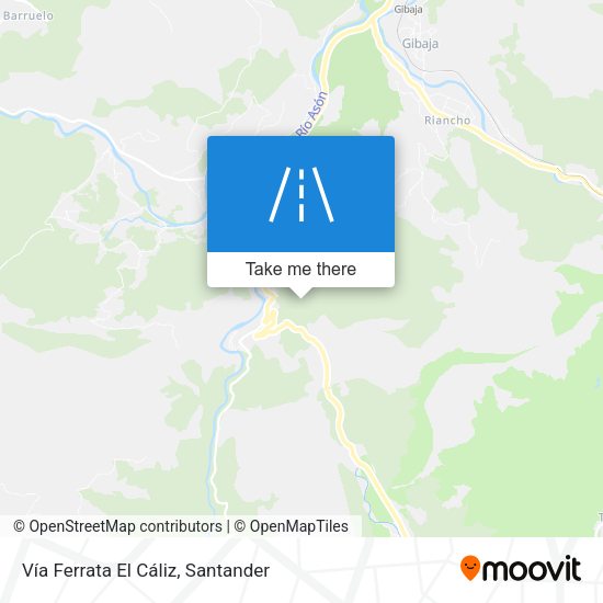 Vía Ferrata El Cáliz map
