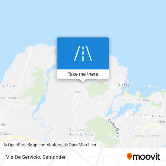 Vía De Servicio map