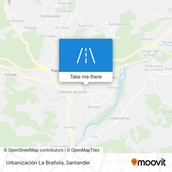 Urbanización La Brañola map