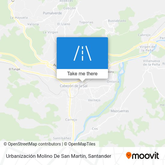 Urbanización Molino De San Martín map