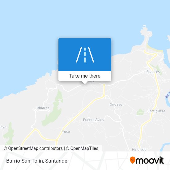 Barrio San Tolín map