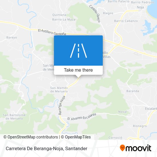 Carretera De Beranga-Noja map