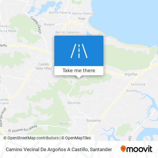 Camino Vecinal De Argoños A Castillo map