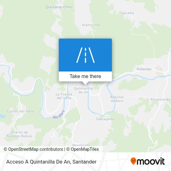 Acceso A Quintanilla De An map