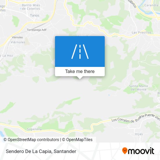 Sendero De La Capia map