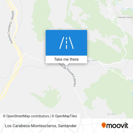 Los Carabeos-Montesclaros map