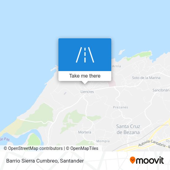 Barrio Sierra Cumbreo map