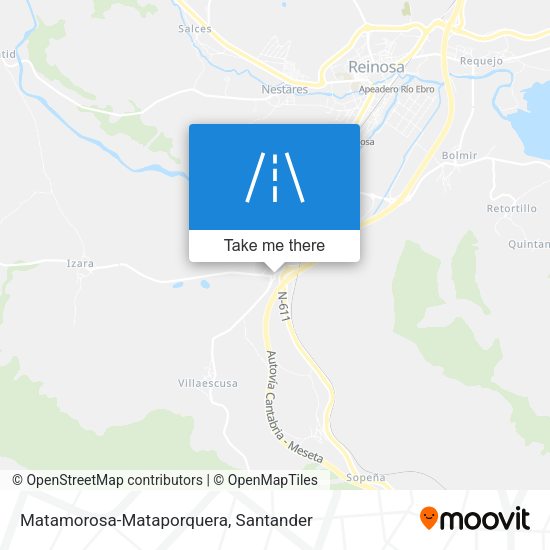 Matamorosa-Mataporquera map
