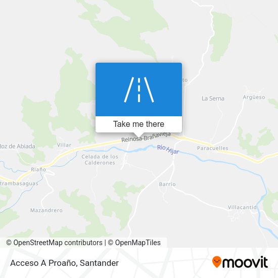 Acceso A Proaño map