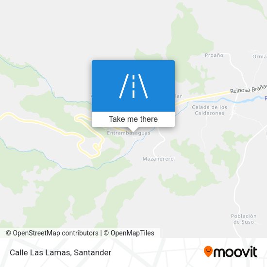 Calle Las Lamas map